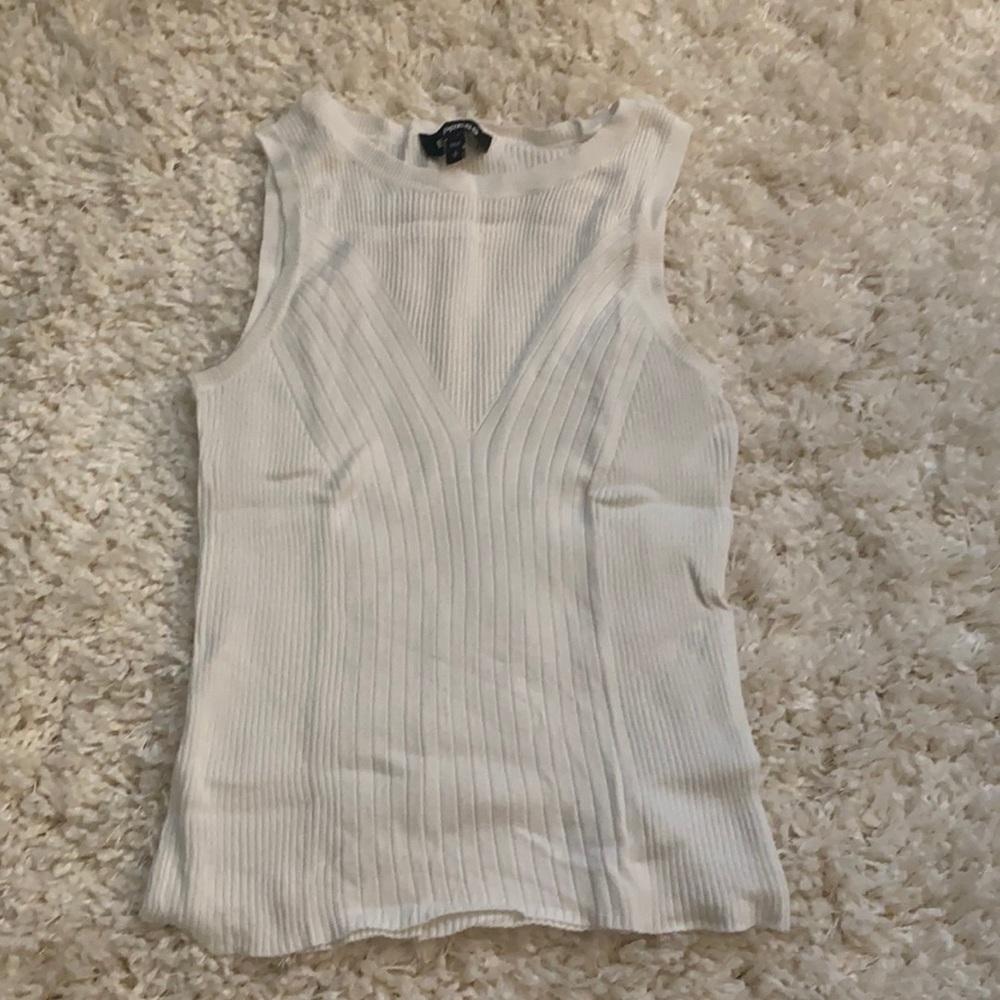 White sweater tank